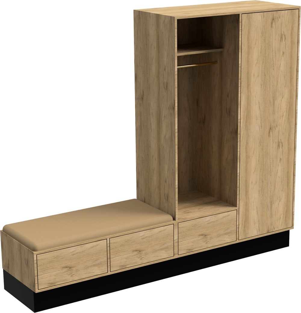 Lysolieret Just Wood Garderobe - Dybde 60 cm